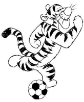 A coloring page of winnie the pooh - tigger
